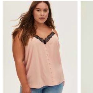 Torrid lace trim tank